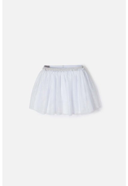 Falda De Mic Corta Blanco Para Niña 8