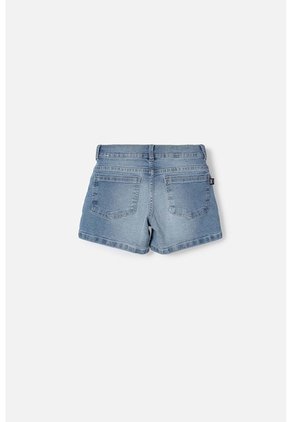 Short De Mic Con Brillos Azul Para Niña 6