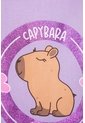 Camiseta De Capybara Manga Corta Violeta Para Niña 12 de MARCA MIC