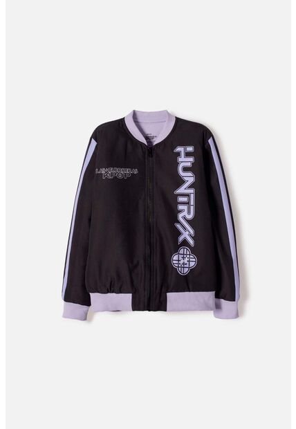 Chaqueta De K- Pop Demon Hunters Con Cierre Negro Para Niña