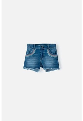 Short De Mic Indigo Medio Para Niña 12