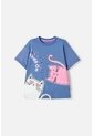 Camiseta De Mic Manga Corta Azul Para Niña 12 de MARCA MIC