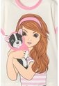 Camiseta De Mic Manga Corta Marfil Para Niña 8 de MARCA MIC