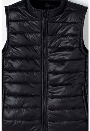 Chaleco De Mic Con Cierre Frontal Negro Para Niño 8