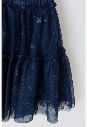 Falda De Mic Tipo Tutú Azul Para Niña 8