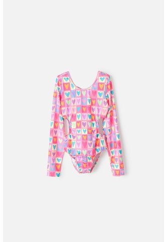 Vestido De Baño Mic Manga Larga Multicolor Para Niña 6 MARCA MIC