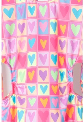 Vestido De Baño Mic Manga Larga Multicolor Para Niña 6