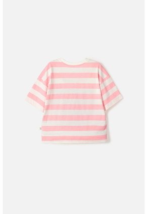 Camiseta De Mic Manga Corta Marfil Para Niña 4