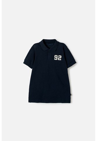 Camiseta Tipo Polo De Mic Azul Para Niño 4 MARCA MIC