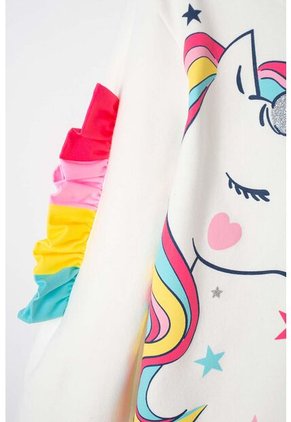 Buzo De Mic Estampado Marfil Para Niña 10