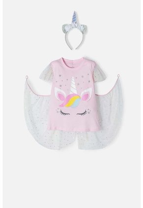 Camiseta Mic Multicolor Manga Corta Para Niña 4