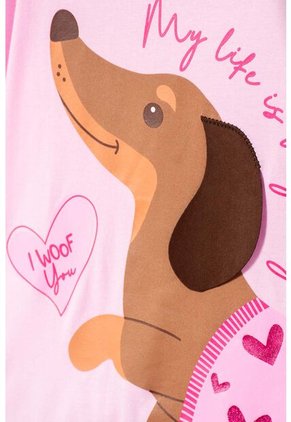 Camiseta De Mic Manga Corta Rosado Para Niña 4