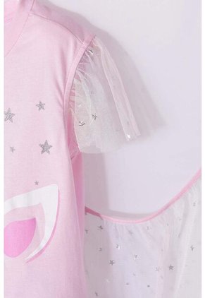 Camiseta Mic Multicolor Manga Corta Para Niña 4