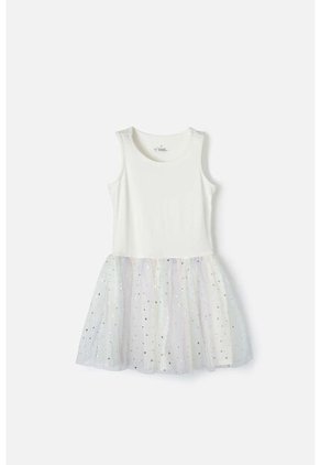 Vestido De Mic Con Falda En Tull Multicolor Para Niña 6