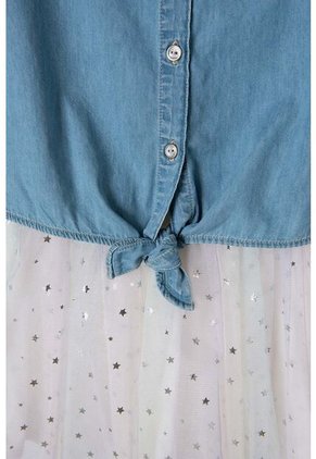 Vestido De Mic Con Falda En Tull Multicolor Para Niña 6