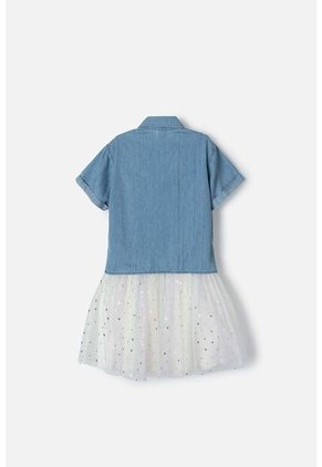 Vestido De Mic Con Falda En Tull Multicolor Para Niña 6