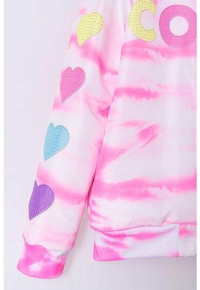 Chaqueta Mic Con Capucha Rosada Para Niña 10