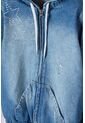 Chaqueta Mic En Denim Azul Medio Con Apliques De Estrellas Para Niña 12 de MARCA MIC