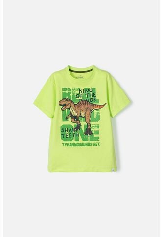 Camiseta De Mic Manga Corta Verde Para Niño 10 MARCA MIC
