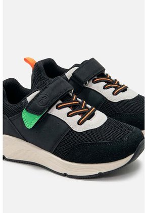 Tenis De Mic Negro Y Blanco Para Niño 30