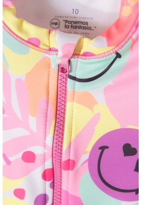 Vestido De Baño Mic Manga Larga Multicolor Para Niña 10