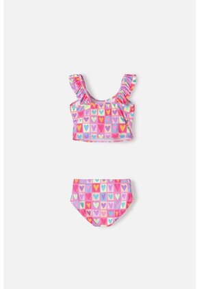 Vestido De Baño Mic Dos Piezas Multicolor Para Niña 6