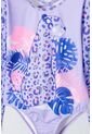 Vestido De Baño Mic Morado Con Estampado Animal Print Para Niña 8 de MARCA MIC