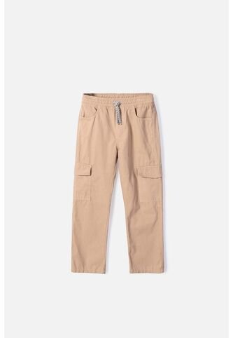 Jogger De Mic Con Cordón Caqui Para Niño 6 MARCA MIC