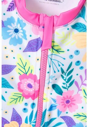 Vestido De Baño Mic Manga Larga Multicolor Para Niña 12