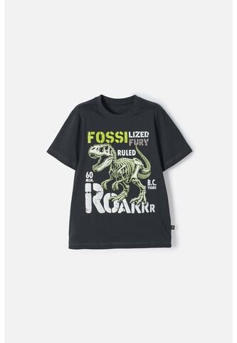 Camiseta Mic Manga Corta Gris Grafito Para Niño 12 MARCA MIC