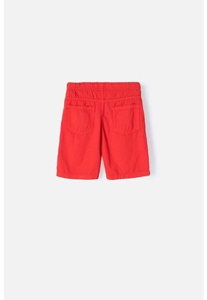 Bermuda Mic Con Cordón Ajustable Roja Para Niño 10
