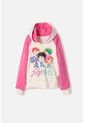 Buzo De K- Pop Demon Hunters Con Capucha Fucsia Para Niña de MARCA MIC