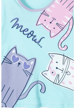 Pijama De Mic Con Pantalón Largo Azul Y Morada Para Niña 4