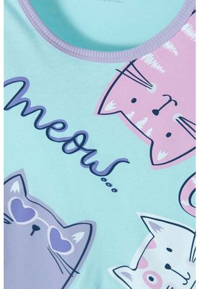 Pijama De Mic Con Pantalón Largo Azul Y Morada Para Niña 4