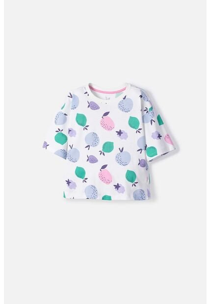 Camiseta De Mic Manga Corta Marfil Para Niña 6