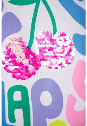 Camiseta De Mic Manga Corta Blanco Para Niña 10