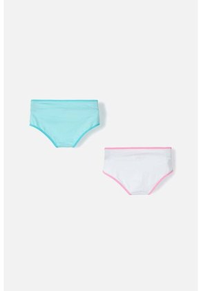 Pack X2 Panties De Mic Azul Y Blanco Para Niña