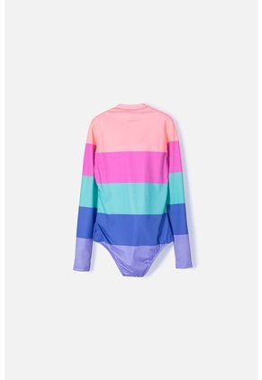 Vestido De Baño Mic Con Cierre Multicolor Para Niña 8