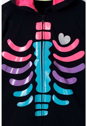 Buzo De Mic Catrina Con Capucha Negro Para Niña 6