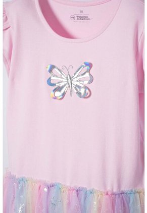 Vestido De Mic Con Falda En Tull Rosada Para Niña 12