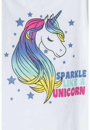 Pijama De Mic Con Pantalón Largo Blanco Y Fucsia Para Niña 4