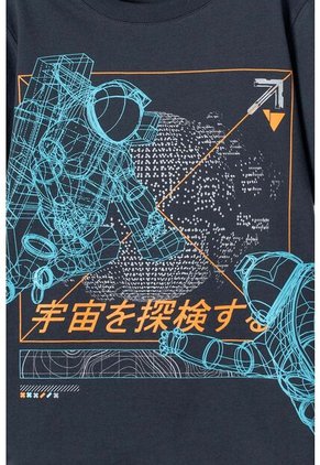 Camiseta Mic Gris Básica Para Niño 4