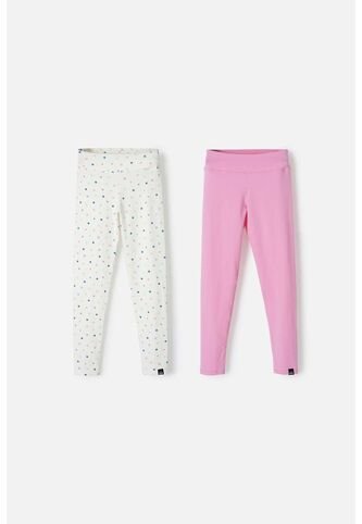 Leggins X2 De Mic Multicolor Para Niña 4 MARCA MIC