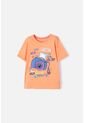 Camiseta Mic Naranja Con Estampado En Frente Para Niña 10 de MARCA MIC