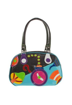 Bolso Marcela Gomez Negro Multicolor