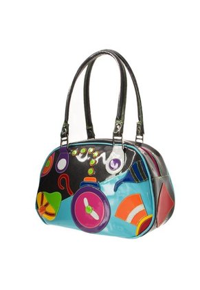 Bolso Marcela Gomez Negro Multicolor