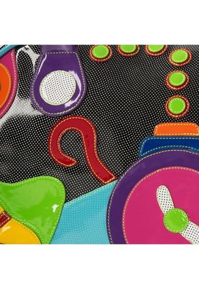 Bolso Marcela Gomez Negro Multicolor