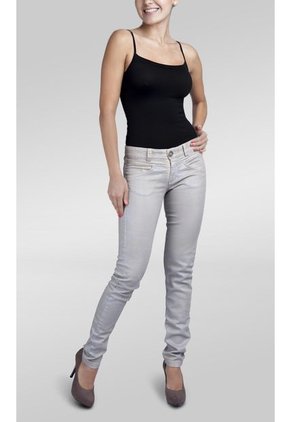 Pantalón Mariangélica Guerra Pitillo Plata