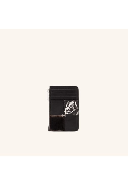 Tarjetero 8 Tarjetas Con Zip Platino Mixtura