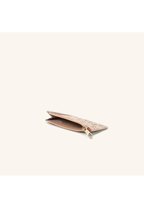Tarjetero 8 Tarjetas Con Zip Beige Chai Primario Básico